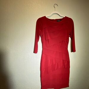 white house black market Dress With Ruffles
